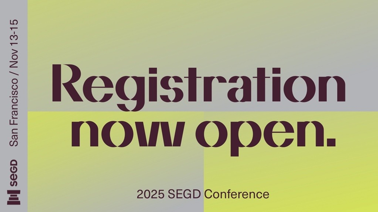 "2025 SEGD Conference registration open; San Francisco, Nov 13-15."