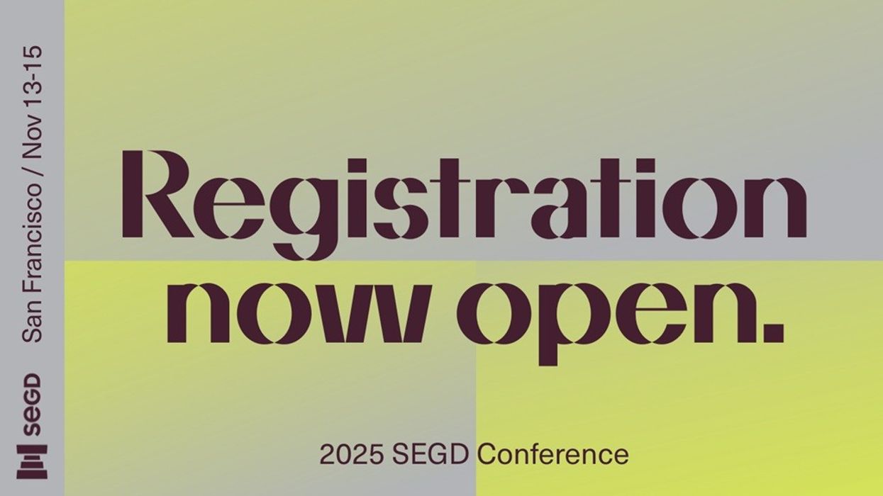"2025 SEGD Conference registration open; San Francisco, Nov 13-15."