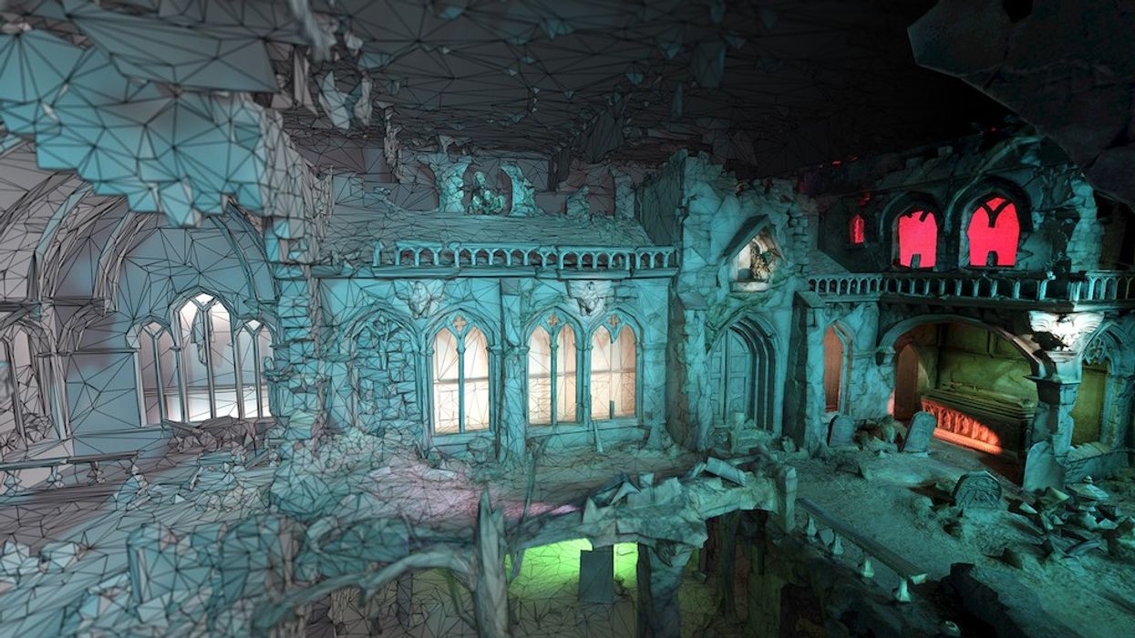3D scan Spookslot - Efteling