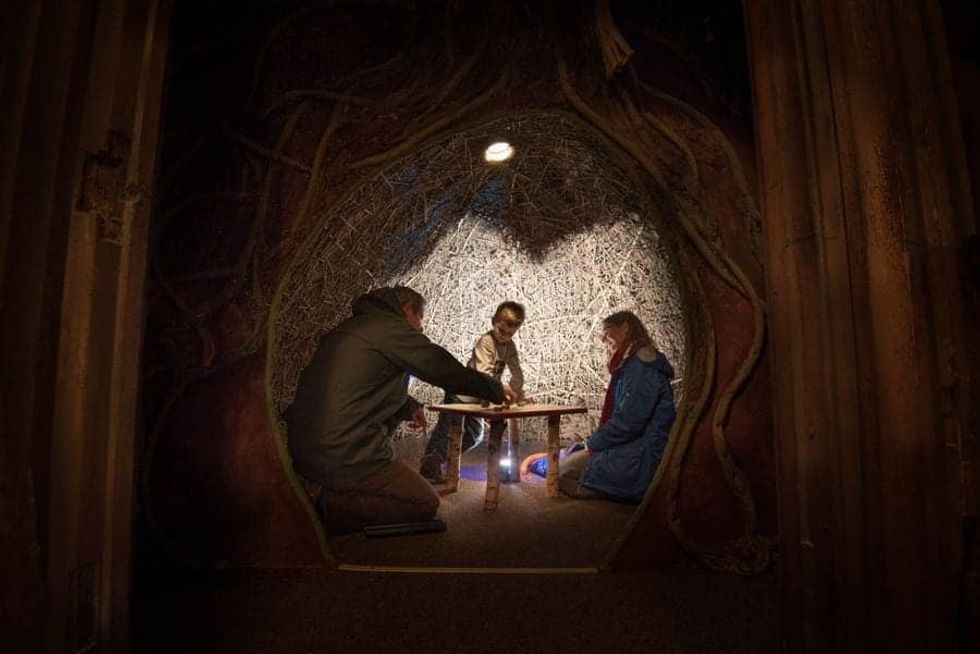 A family of three at The Story Museum