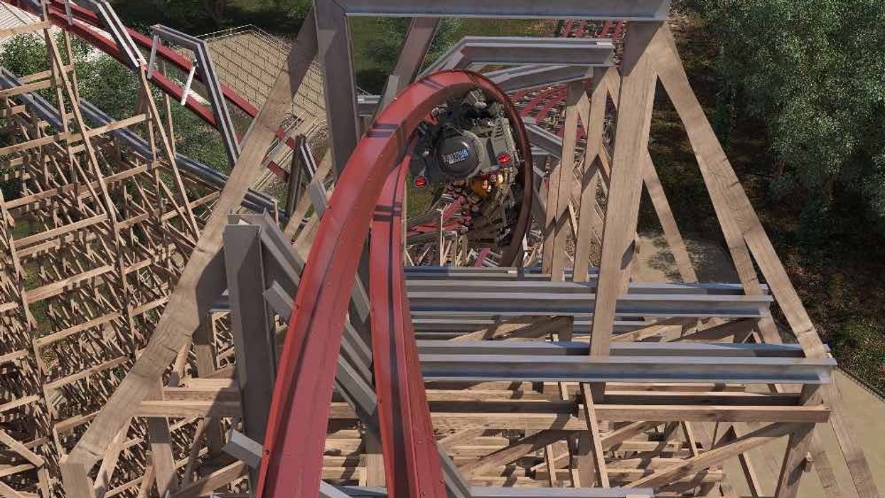 A rendering of Steel Vengeance at Cedar Point.
