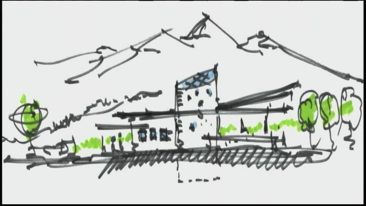 A sketch depicting the Holocaust Museum of Montana, which will be located in Bozeman.