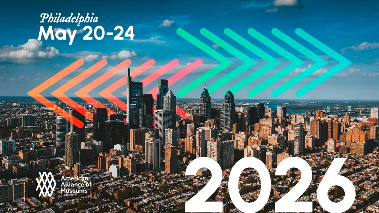 AAM 2026. May 20 - 24. Graphic on top of image of Philadelphia skyline