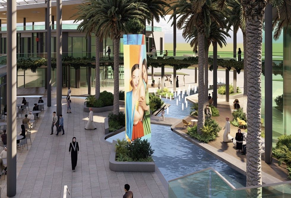 Aarid Riyadh water feature rendering EDSA