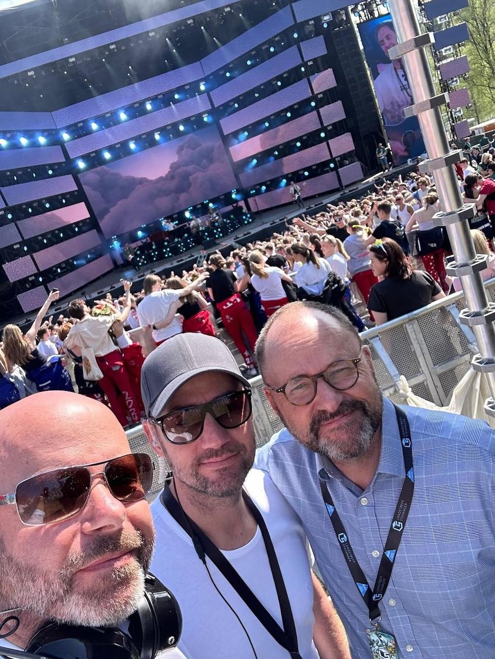 Aasmund, Magnus and Håkon Lund at Landstreffen festival