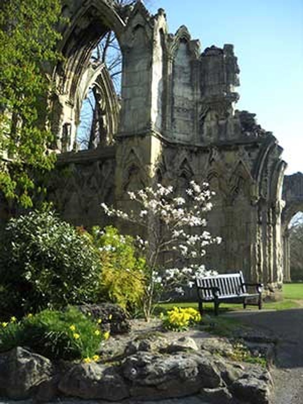 abbey ruins and rock garden York Museums Trust York Museum Christmas at York Castle