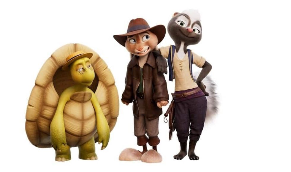 Abe, Chickenhare and Meg