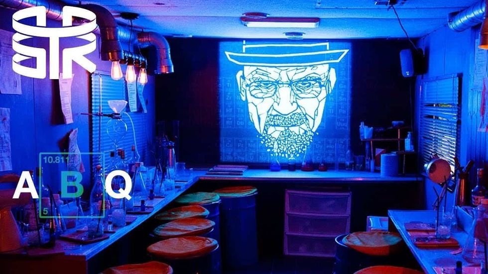 ABQ breaking bad themed eating eatertainment F&B experience