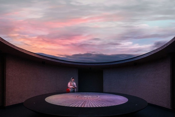 Abrahamic Family House projected ceiling