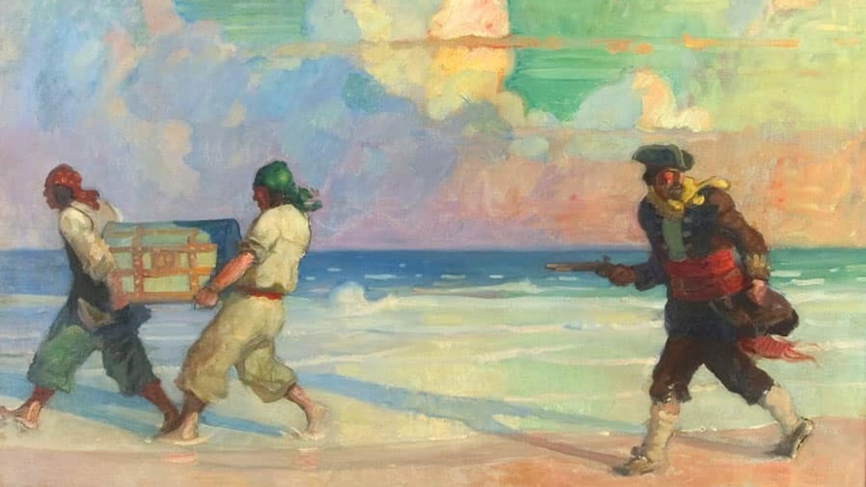 Absconding with the Treasure by NC Wyeth