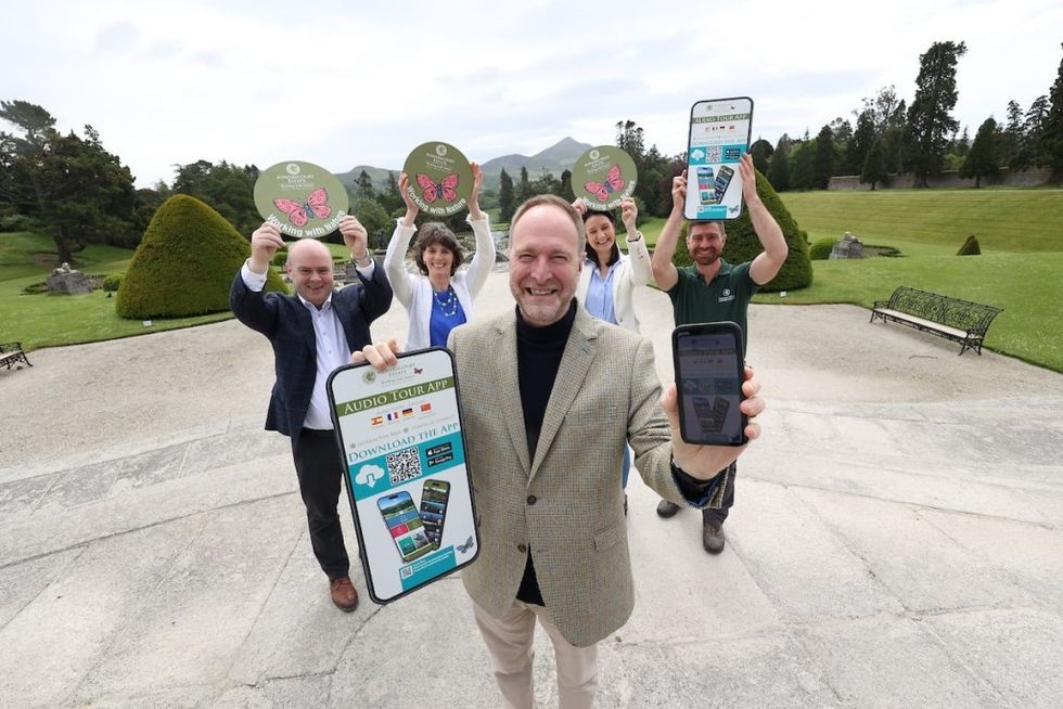 accesso new Audio Tour app for Powerscourt Estate team