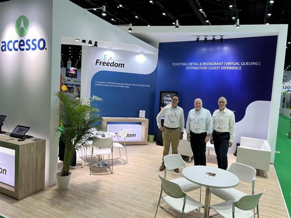 Accesso team at IAAPA Expo