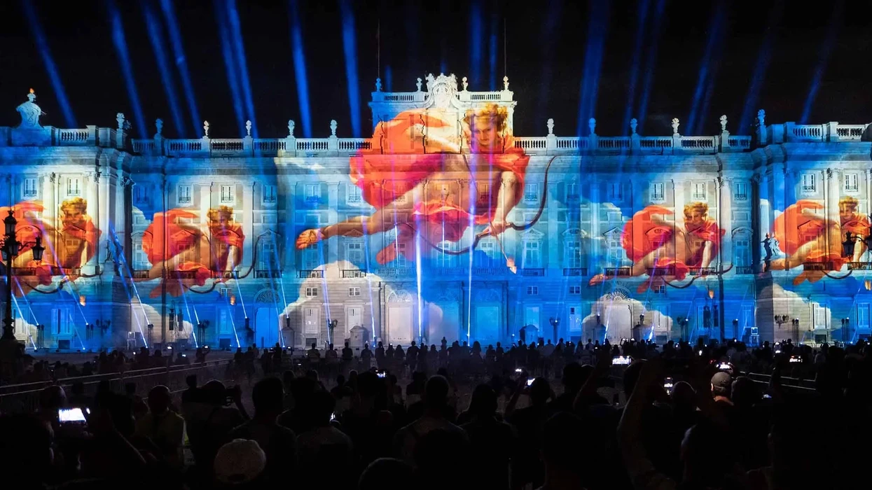 Acciona Cultura Projection Mapped Building
