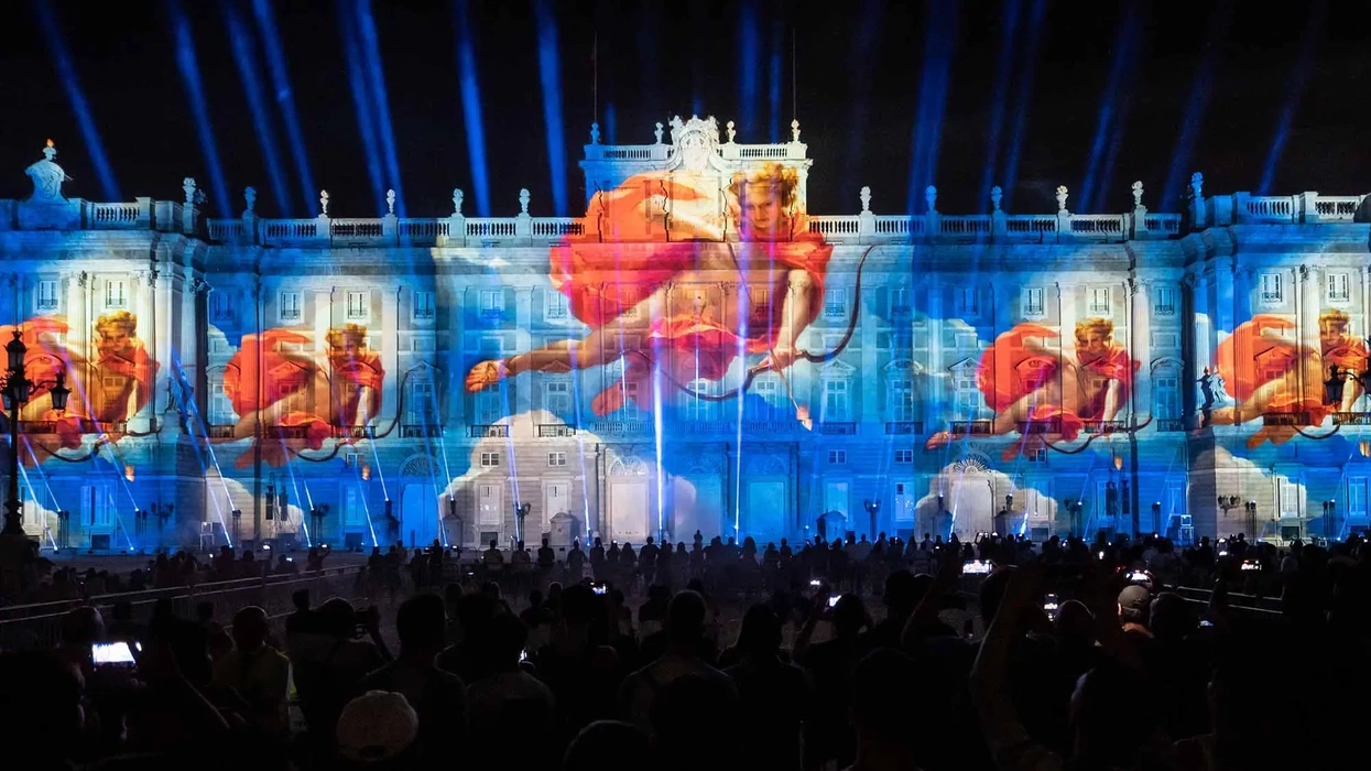 Acciona Cultura Projection Mapped Building