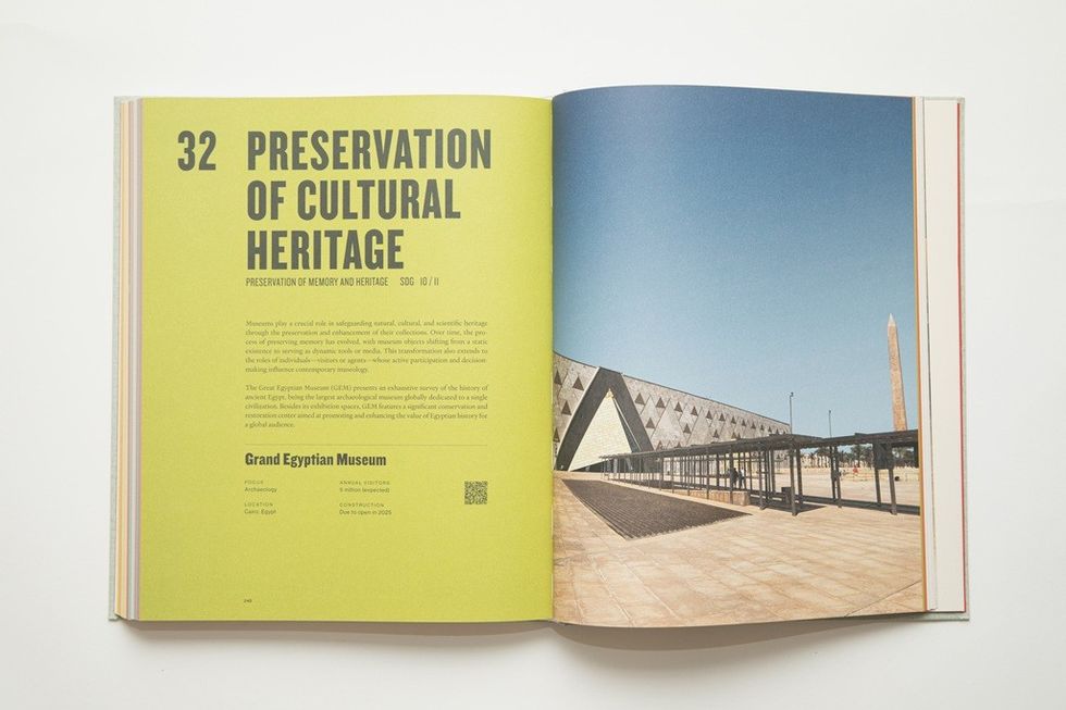 ACCIONA Living & Culture The Ultimate Museum Book inside spread