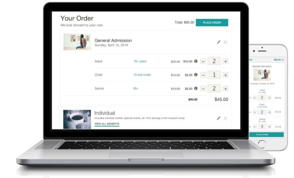 ACME museum ticketing software online order