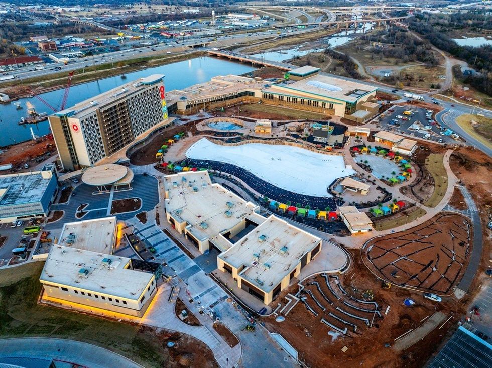 ADG Okana Resort and Indoor Waterpark site (aerial)