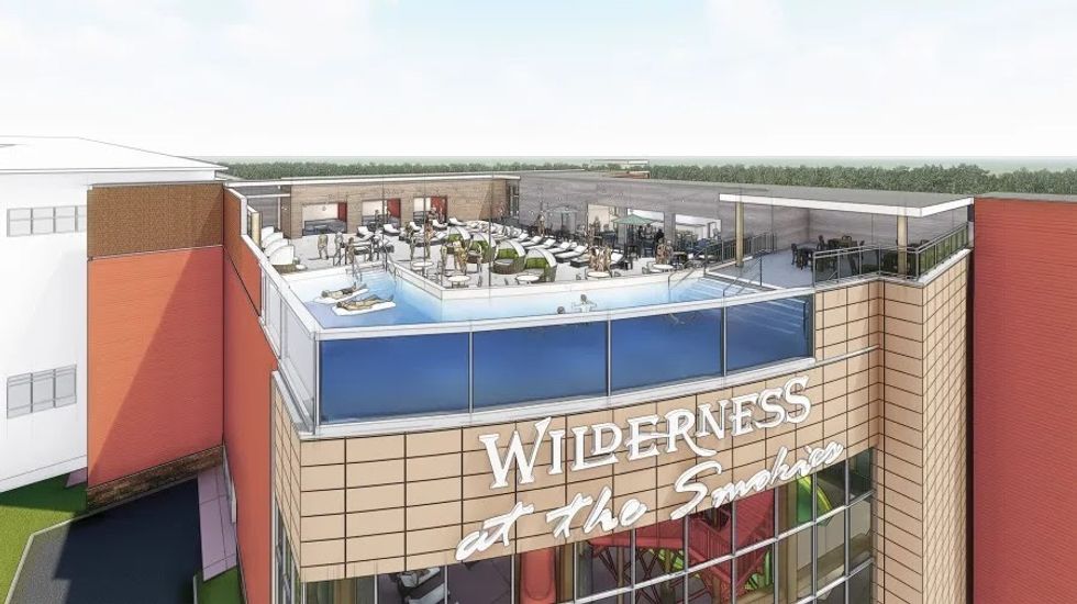 ADG Wilderness at the Smokies expansion rooftop