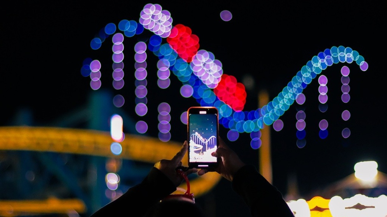 Aerial Illuminations theme park