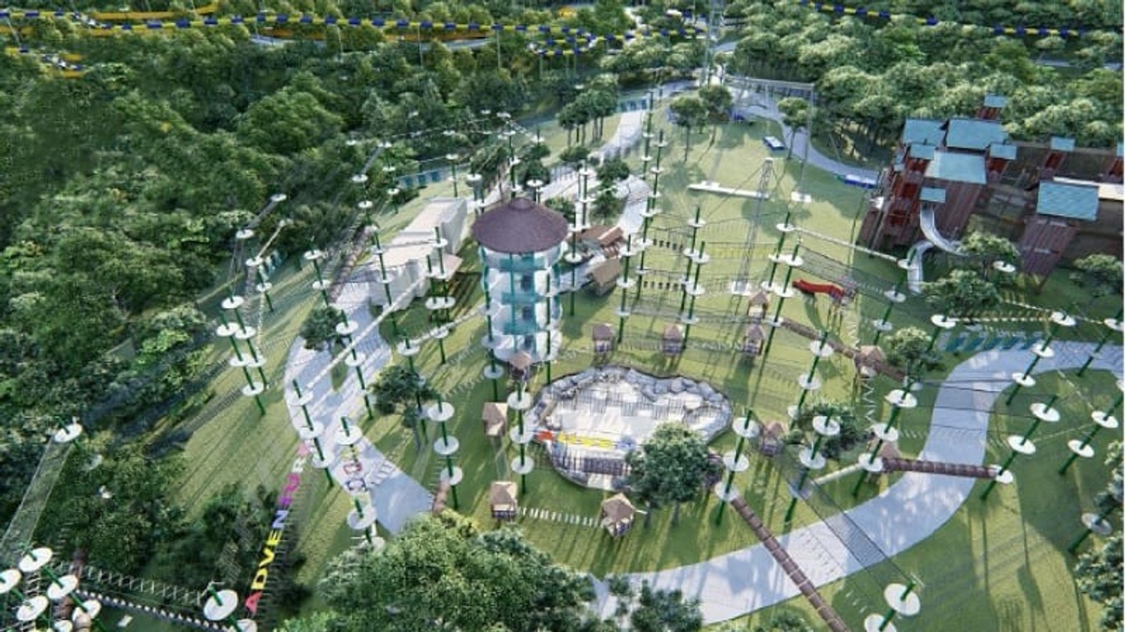 aerial image of ESCAPE theme park Elpitiya Plantations