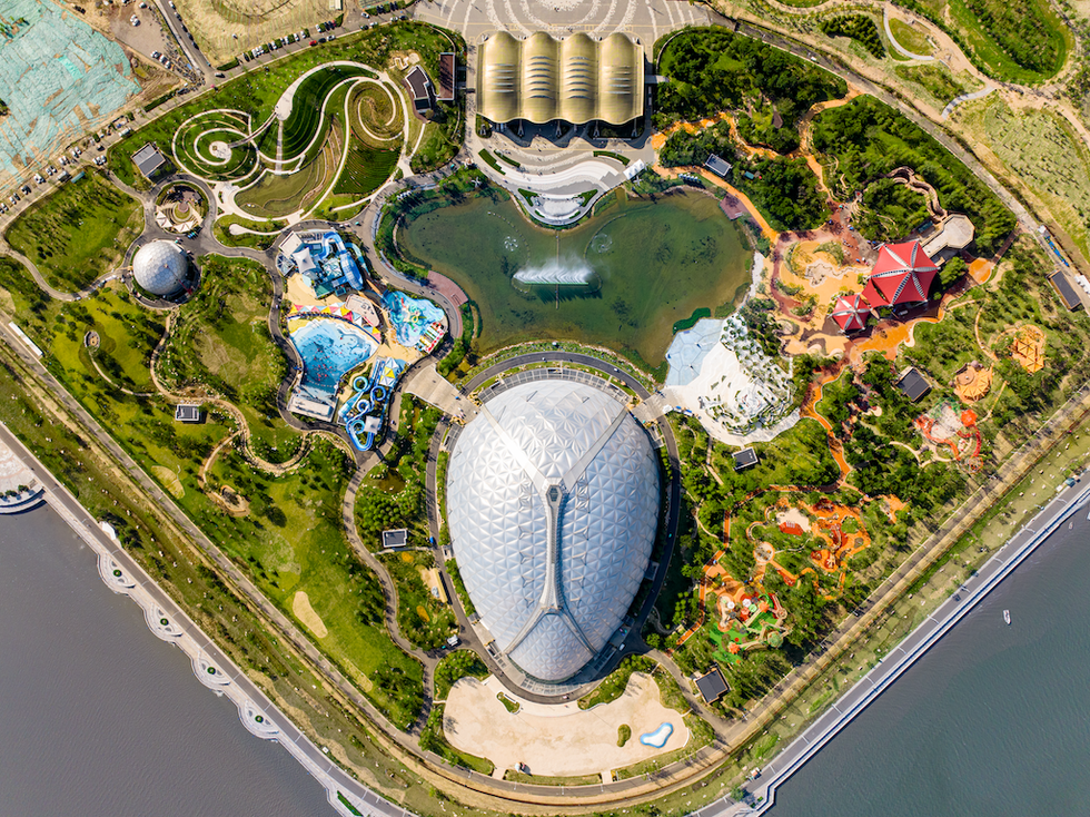 Aerial view of the Oriental Eden