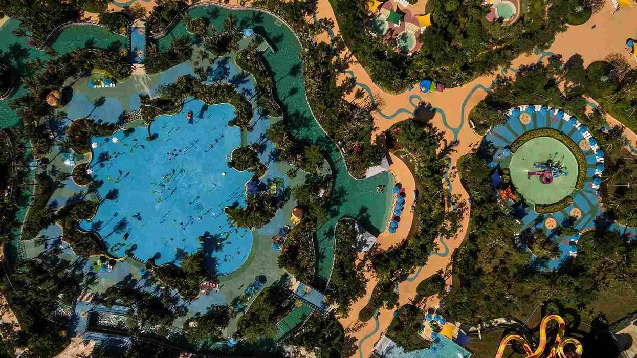 aerial view of Wanda Xishuangbanna International Resort