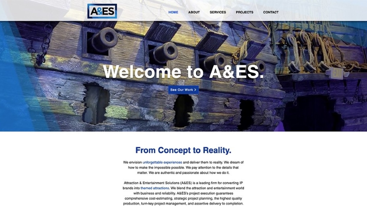 AES new website homepage