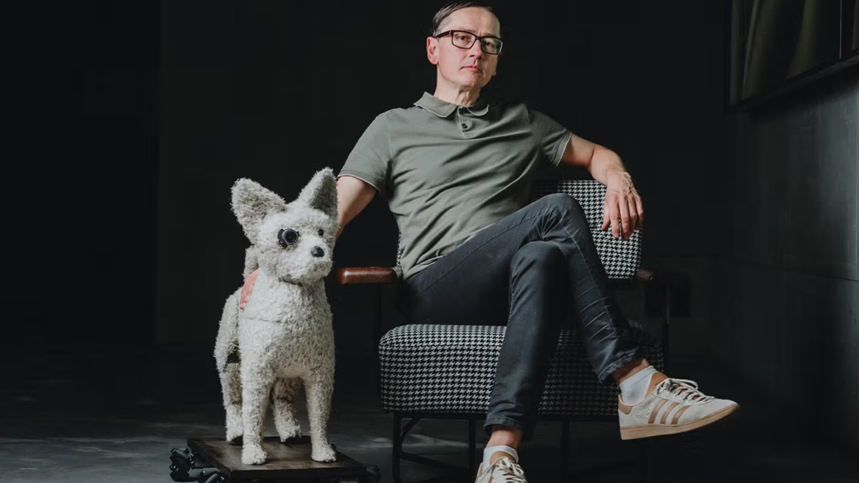 aicca robot dog art critic