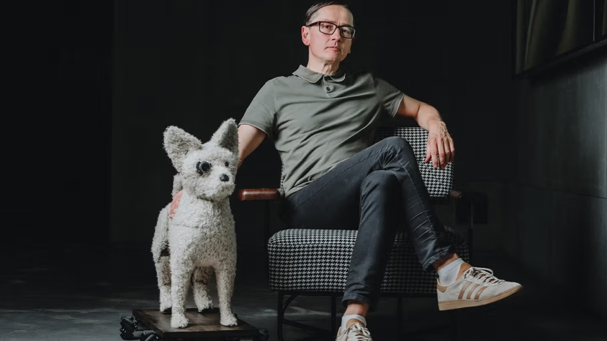 aicca robot dog art critic