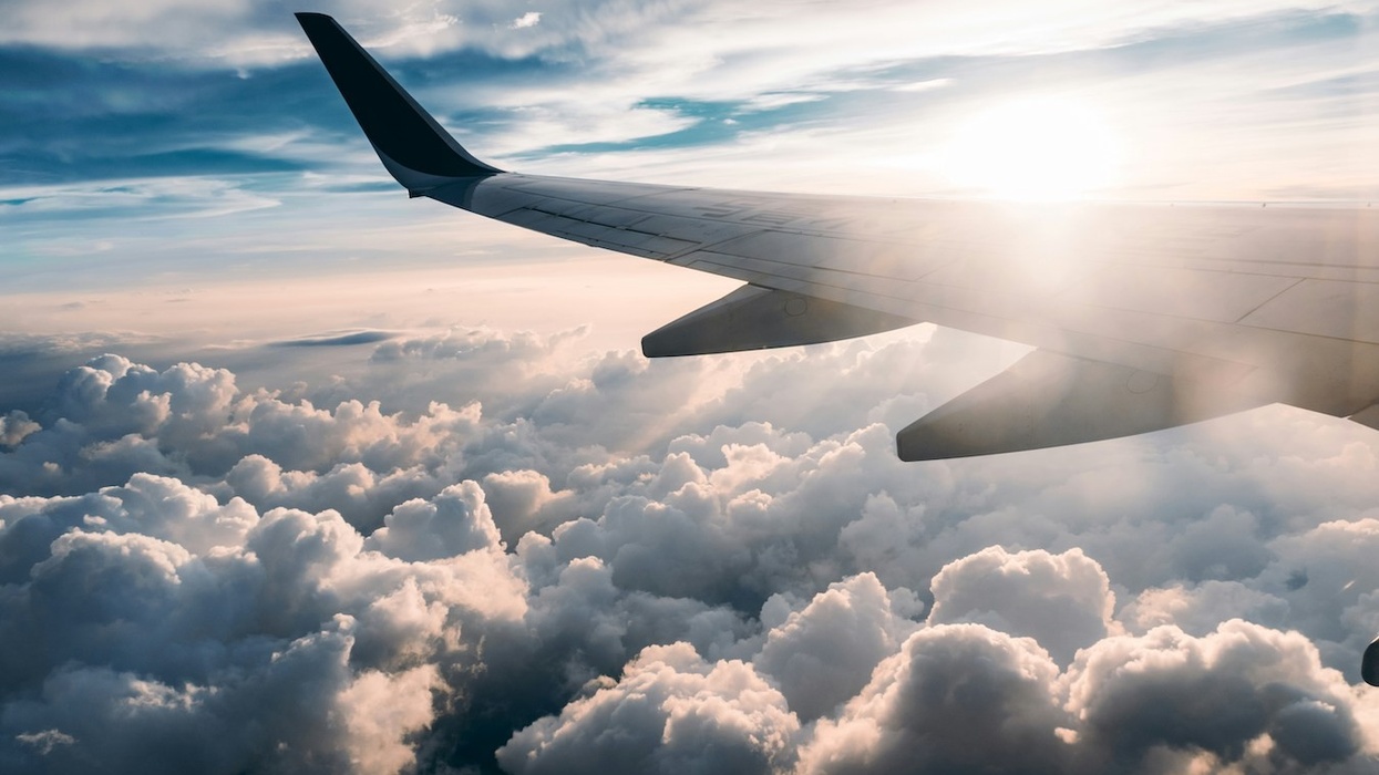 airplane in sky