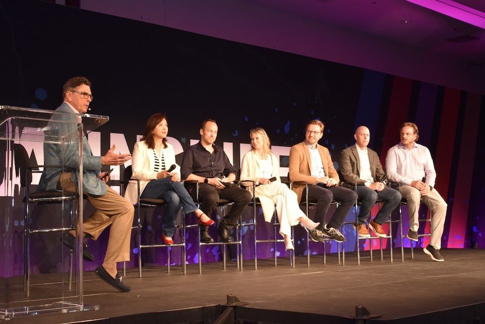 Al Cross moderates the State of the Industry panel TEA INSPIRE 2023