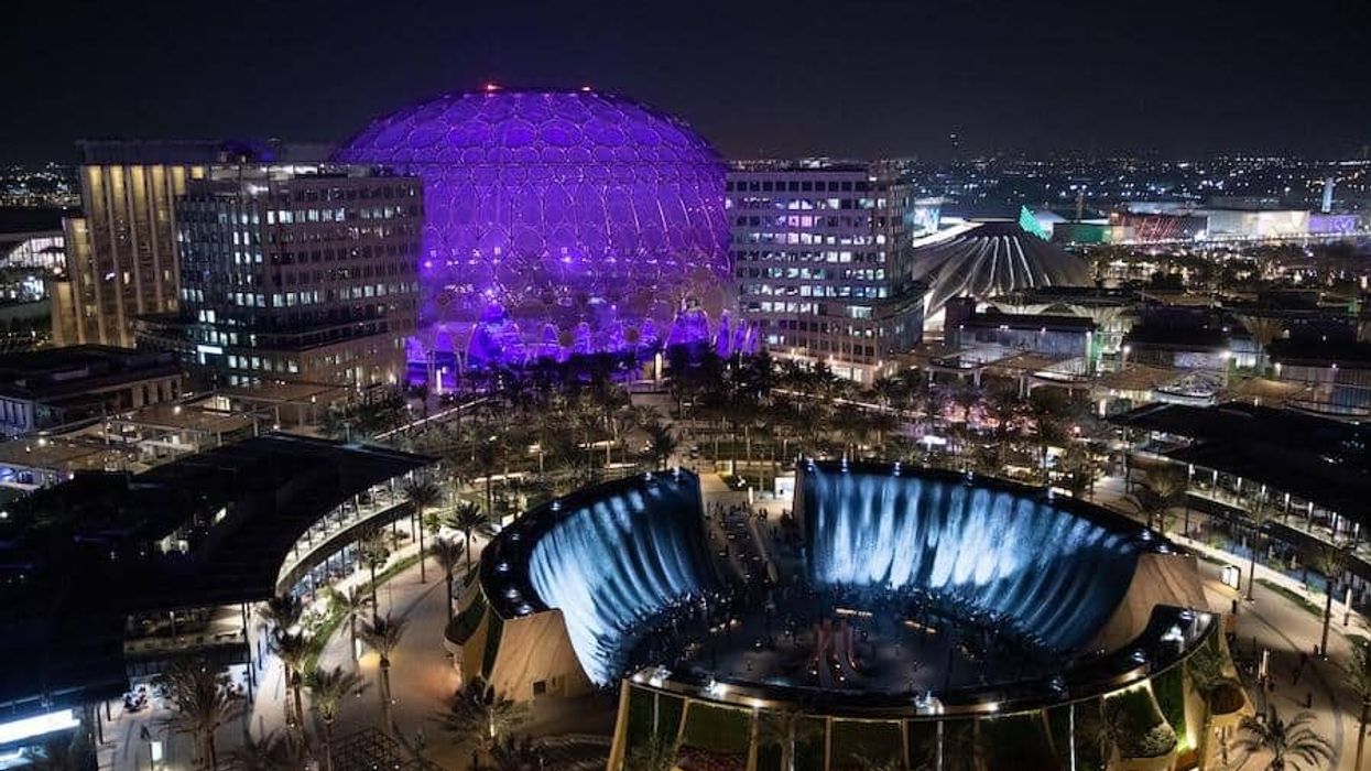 Al Wasl Dome turns blue for World Children’s Day