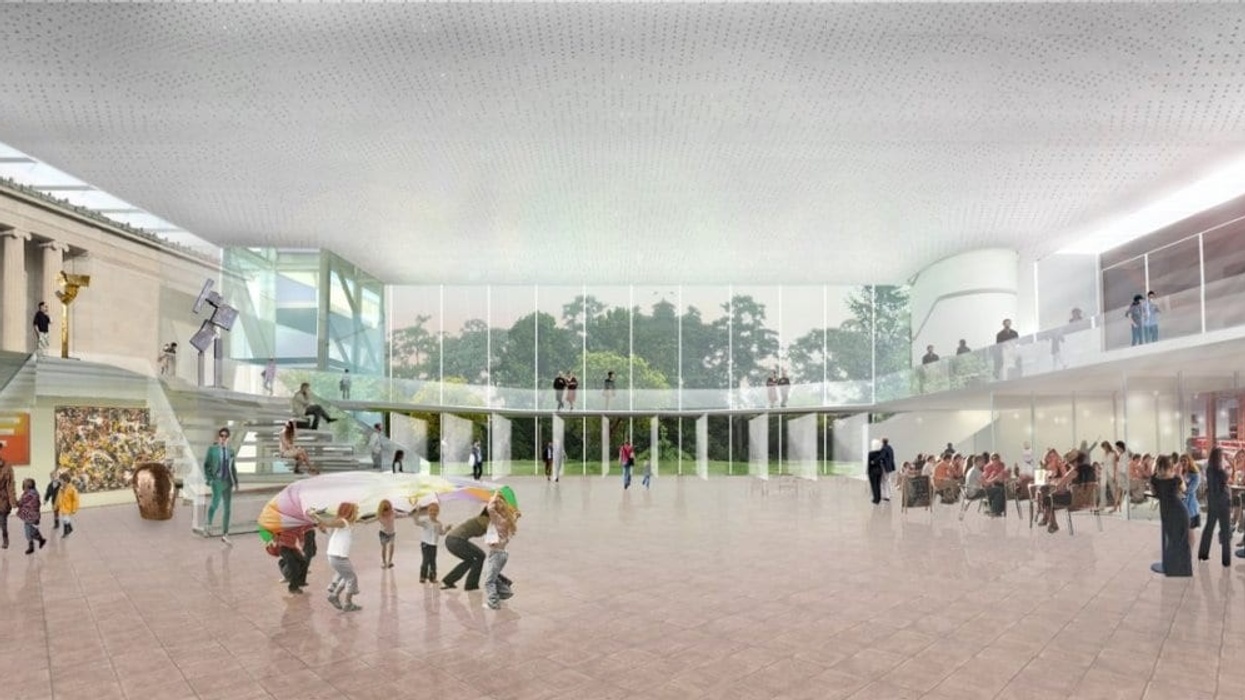 Albright-Knox expansion interior_view_of_public_entry_hall_entering_from_elmwood