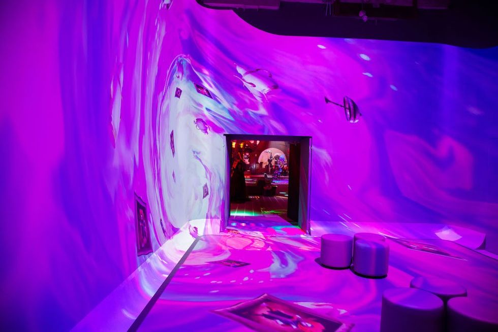 Alice rabbit hole projection