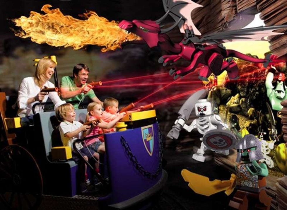 alterface lego discovery centre kingdom quest mixed-media rides