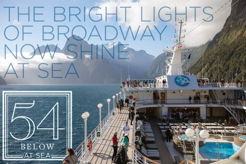 amazara cruise ship deck with passengers feinstein's/54 below