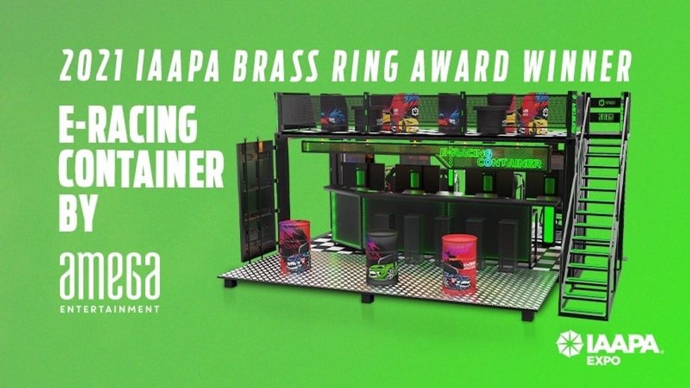 AMEGA E-Racing Brass Ring Award