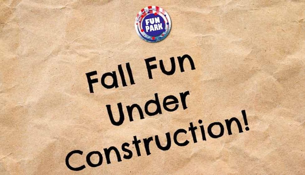 america's fun park fall fun under construction theme park