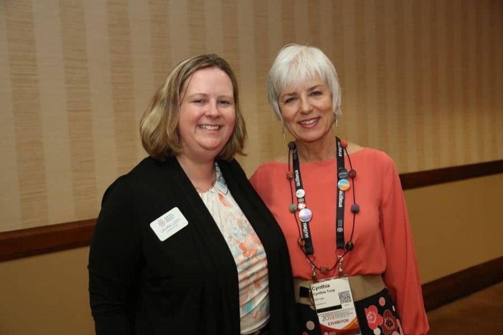 American Alliance of Museums Excellence Reception Laura Lott and Cynthia Torp
