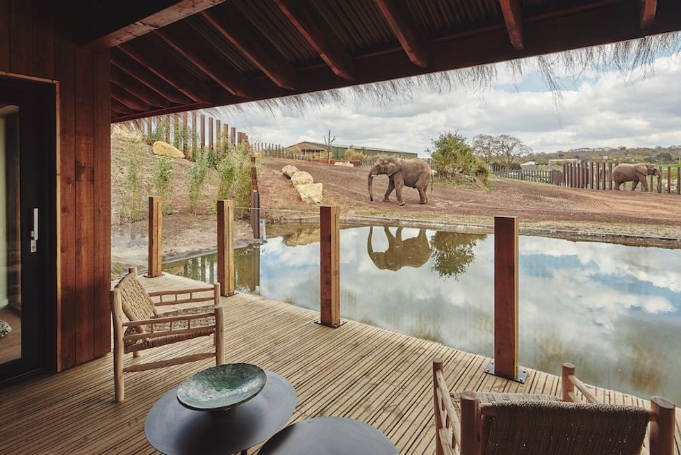 An Elephant Lodge at West Midland Safari Park