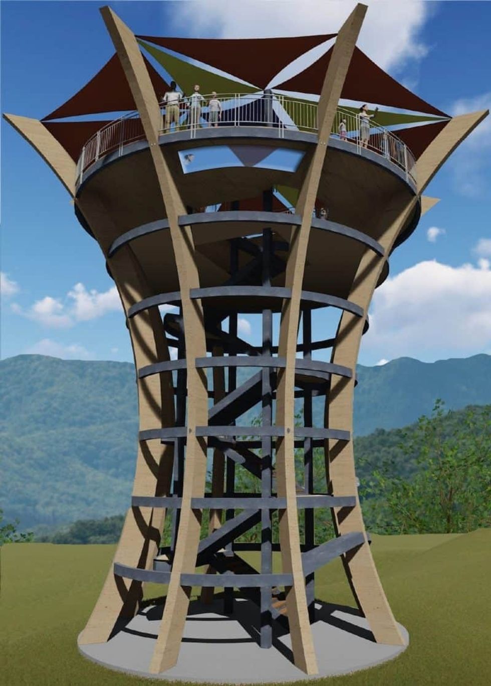 anakeesta theme park observation tower