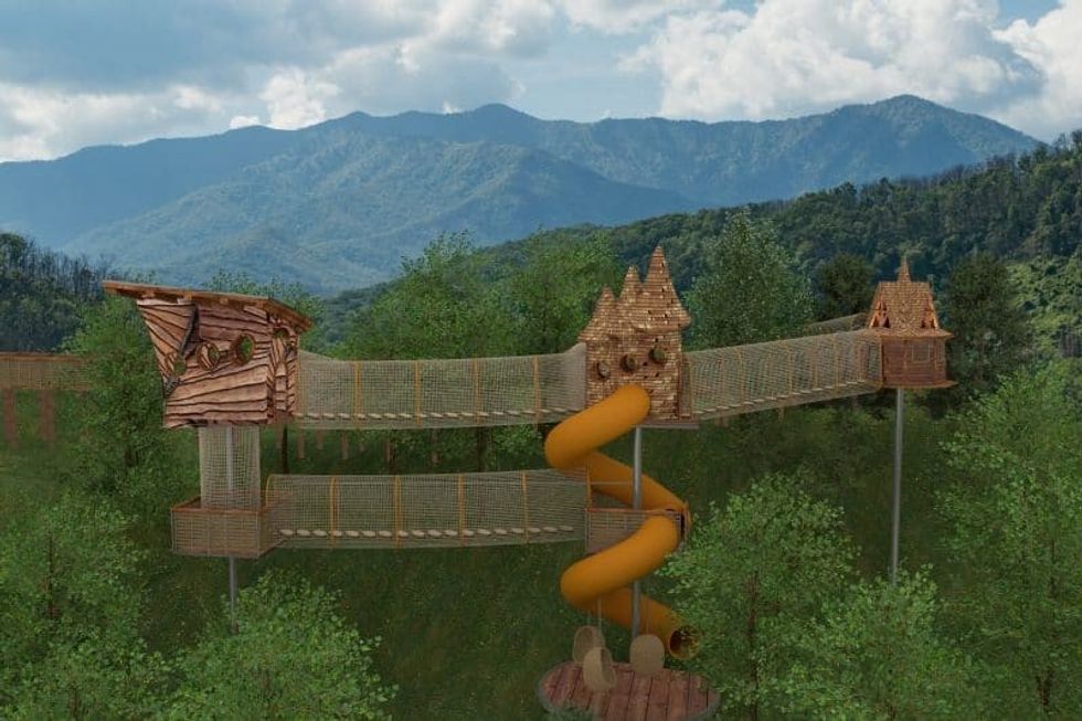 anakeesta theme park tree house adventure course