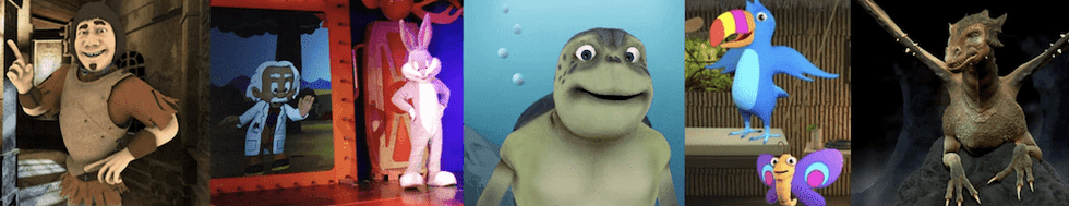 Animalive banner characters