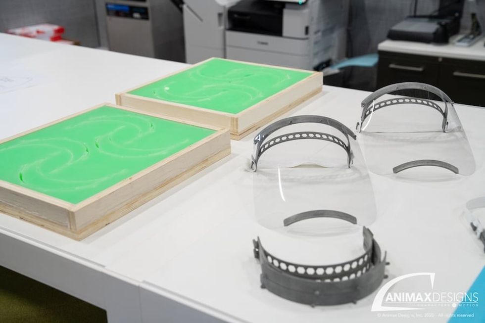 Animax face shields - attractions industry adapting COVID