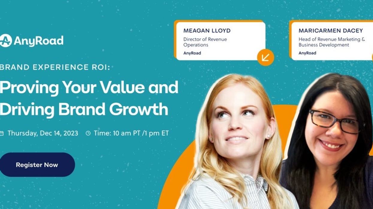 AnyRoad brand experience ROI webinar