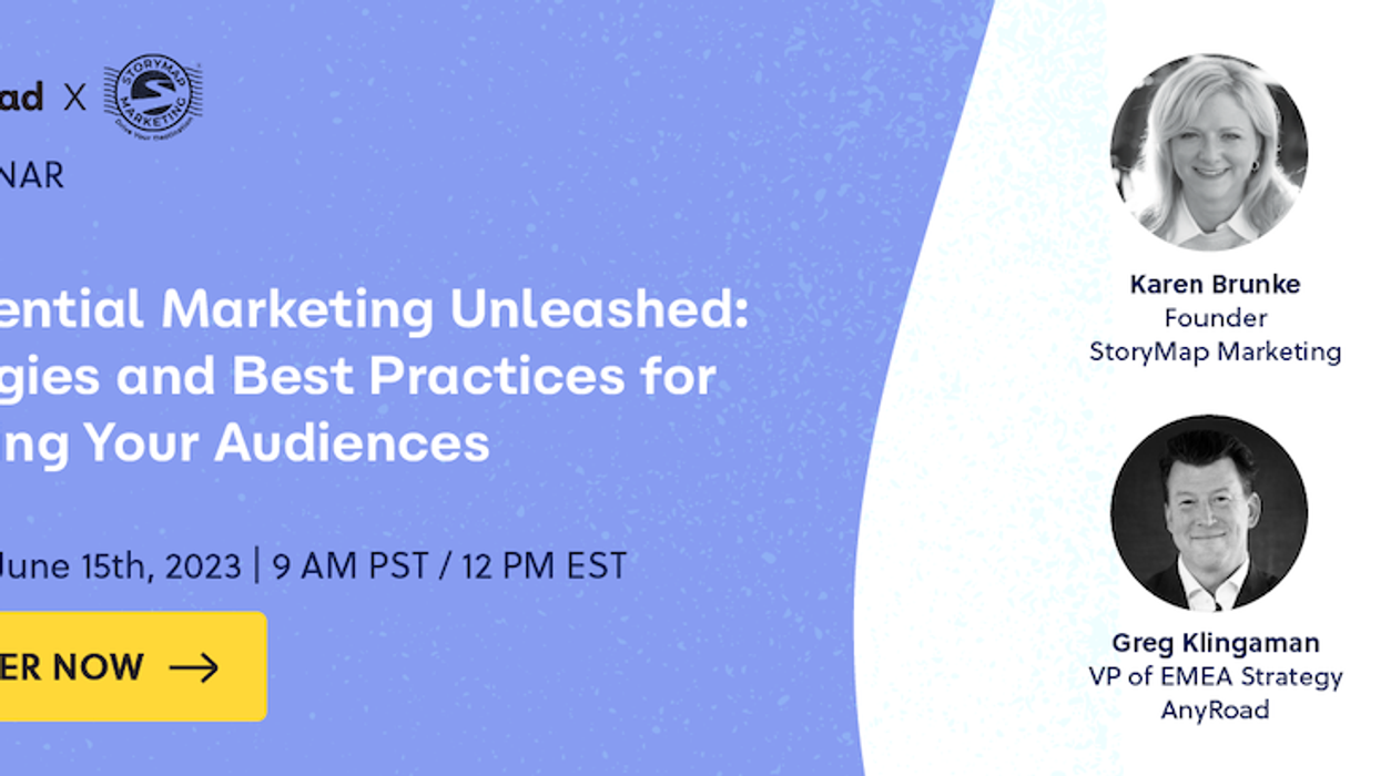 AnyRoad Experiential Marketing webinar