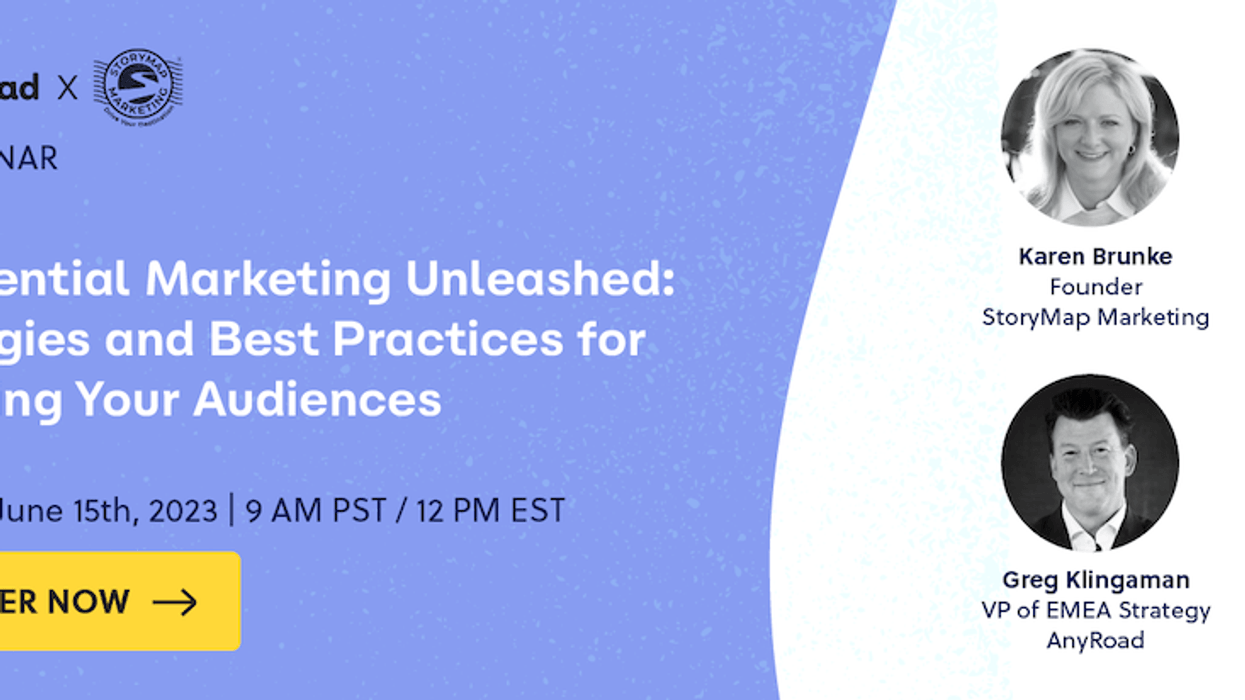 AnyRoad Experiential Marketing webinar