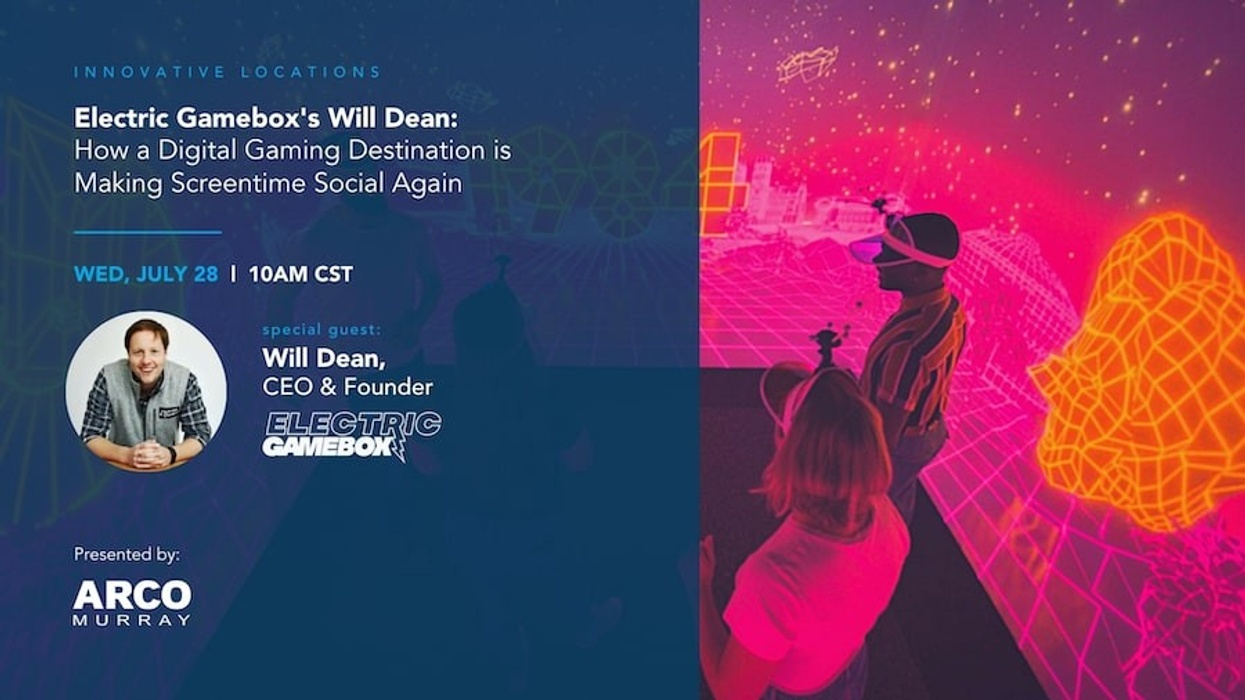 ARCO/Murray has announced that the next instalment of its Innovative Locations webinar series will feature Will Dean, CEO of Electric Gamebox