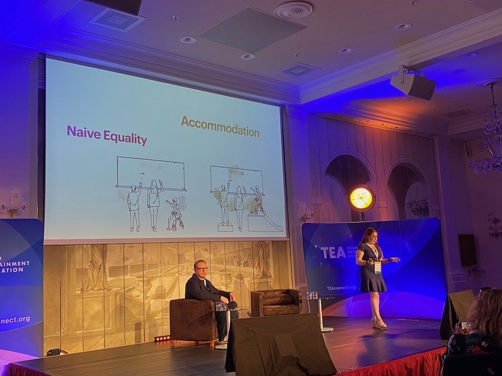 Arielle Spencer and Christian Lachel TEA SATE inclusion session