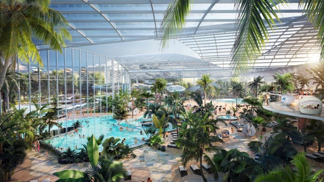 Artist impression of waterpark at Therme Manchester